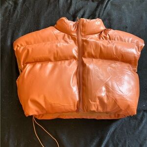 Orange Puffer Vest